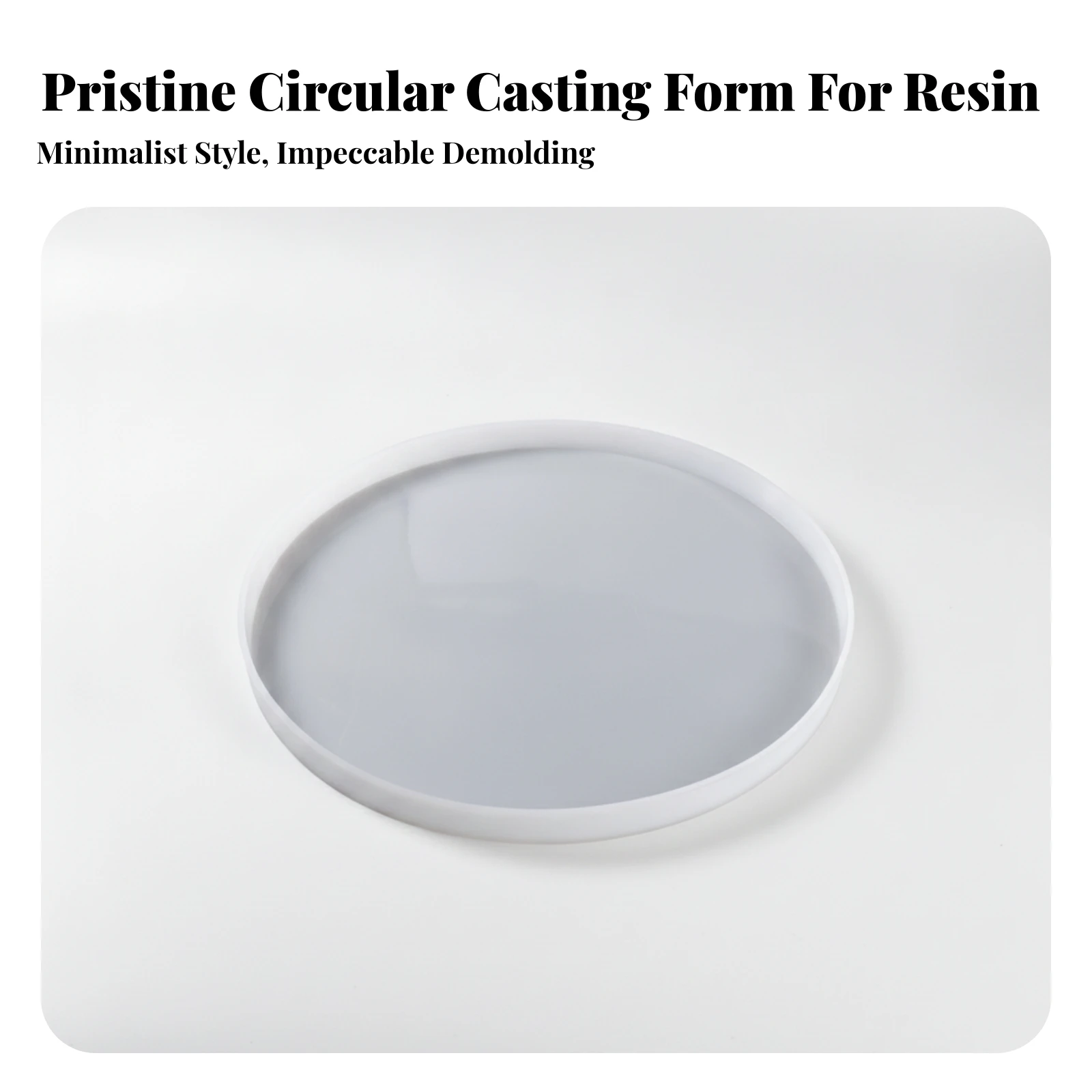 Round Resin Mold High-Quality Round Silicone Mold Translucent Flexible for Crafters, DIY Crafts