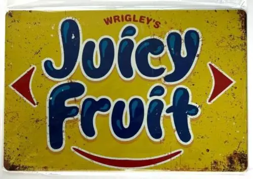 Wrigley's Fruit Gum Vintage Novelty Metal Sign 12 x 8 Wall Art