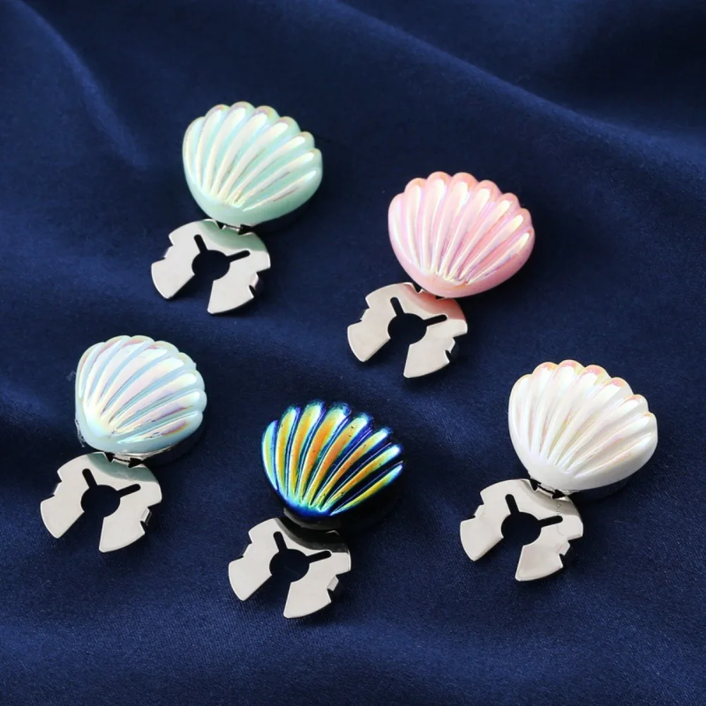 1PCS New Shell-Shaped Luxury Button Box Tortoise Snap Cap for Men Women High-End Premium Quality Stylish Fashion Accessory