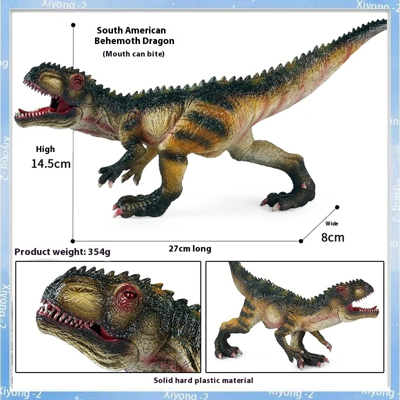 Jurassic Large Dinosaur Simulation Tyrannosaurus Rex Velociraptor Simulation Solid Dinosaur Model Solid Pvc Toys Gifts.