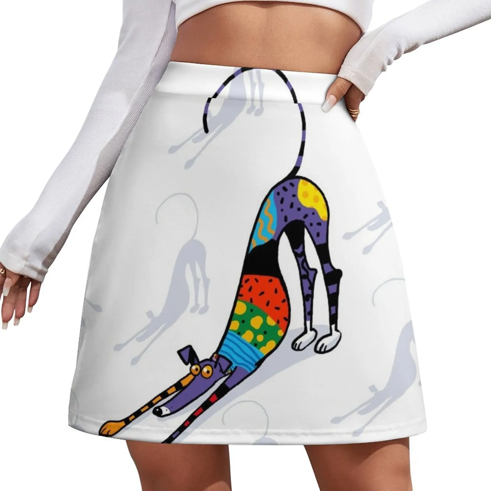 

Kaleidoscope Bowdown Mini Skirt Clothing Summer skirt 90s aesthetic Mini Skirt