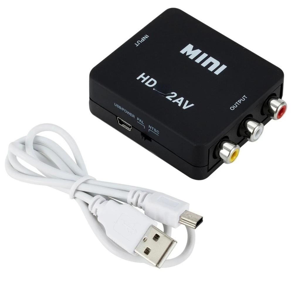 Congdi Hdmi-Compatibel Naar Rca Converter Av/Cvsb L/R Video Box Hd 1080P 1920*1080 60Hz Hd2av Ondersteuning Ntsc Pal Output Hdtoav