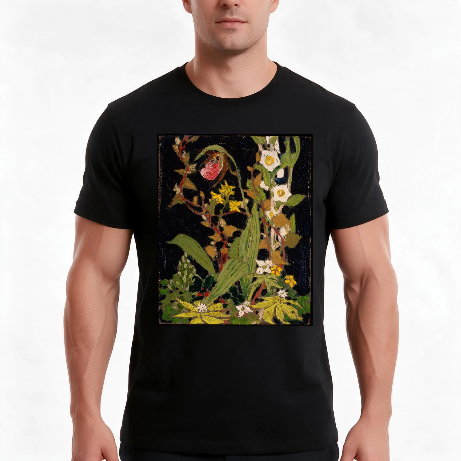 Tom Thomson - Moccasin Flower - Orchids, Algonquin Park T-Shirt, Summer Casual Cotton Tee, Oversized Streetwear Tops