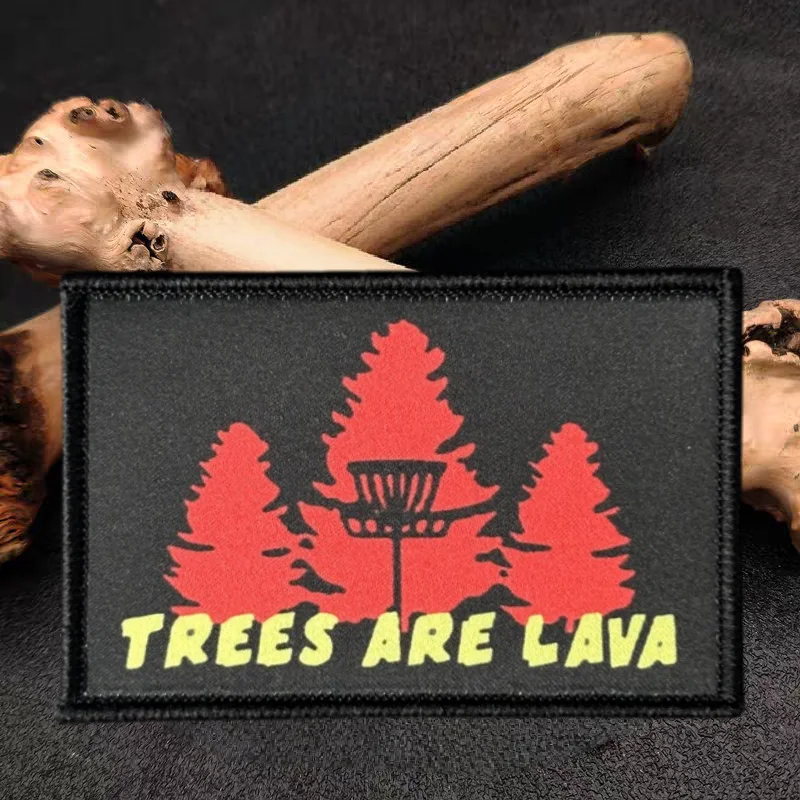 Parche táctico bordado Are Lava árboles – para molle y brazalete - imagen 5