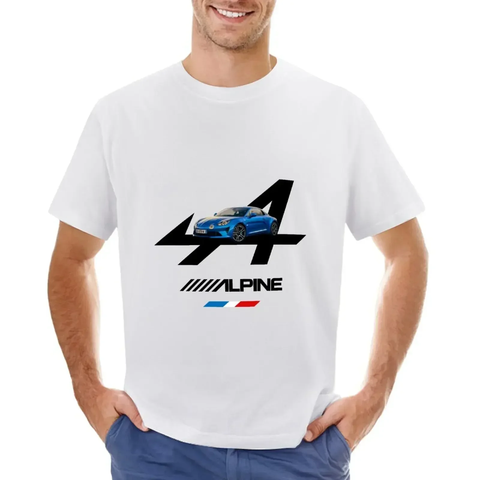 Alpine a110 lgo T-shirt blacks heavyweights mens graphic t-shirts anime Short sleeve tee summer clothes black t shirts fashion