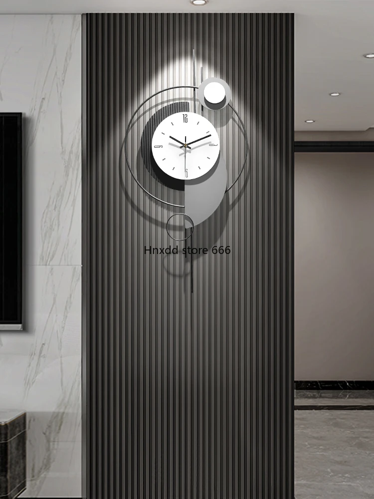 TV background wall grille decorative clock