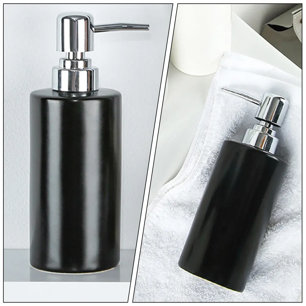 

Керамический дозатор для мыла с помпой из нержавеющей стали для ванной и кухни, для лосьона, шампуня, моющего средства для посуды, многоразовый, для жидкого мыла для рук