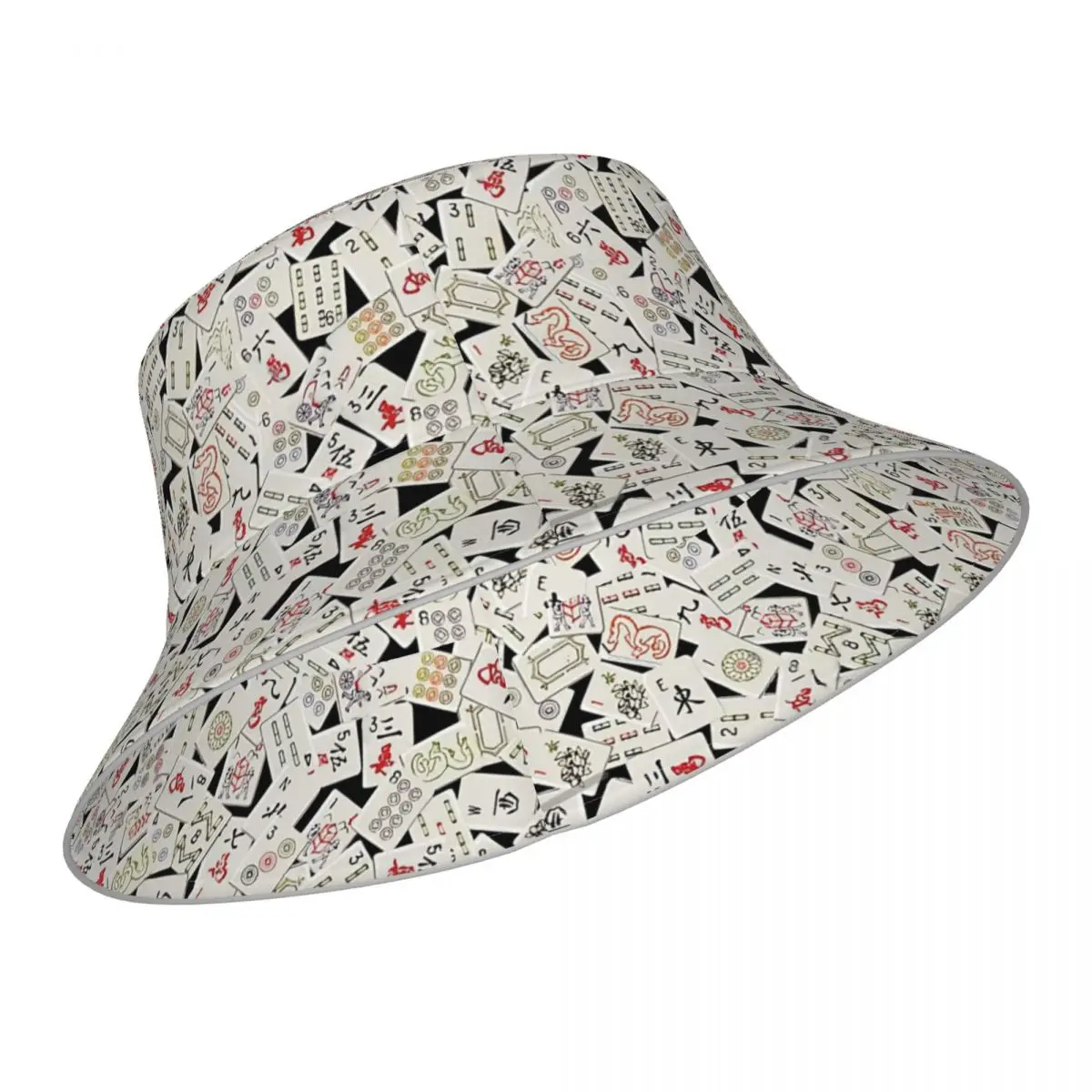 Mahjongg Rocks! reflective Bucket Hat Men Women Bucket Hat Outdoor Sunscreen Beach Hat Sun Hiking Fishing Cap