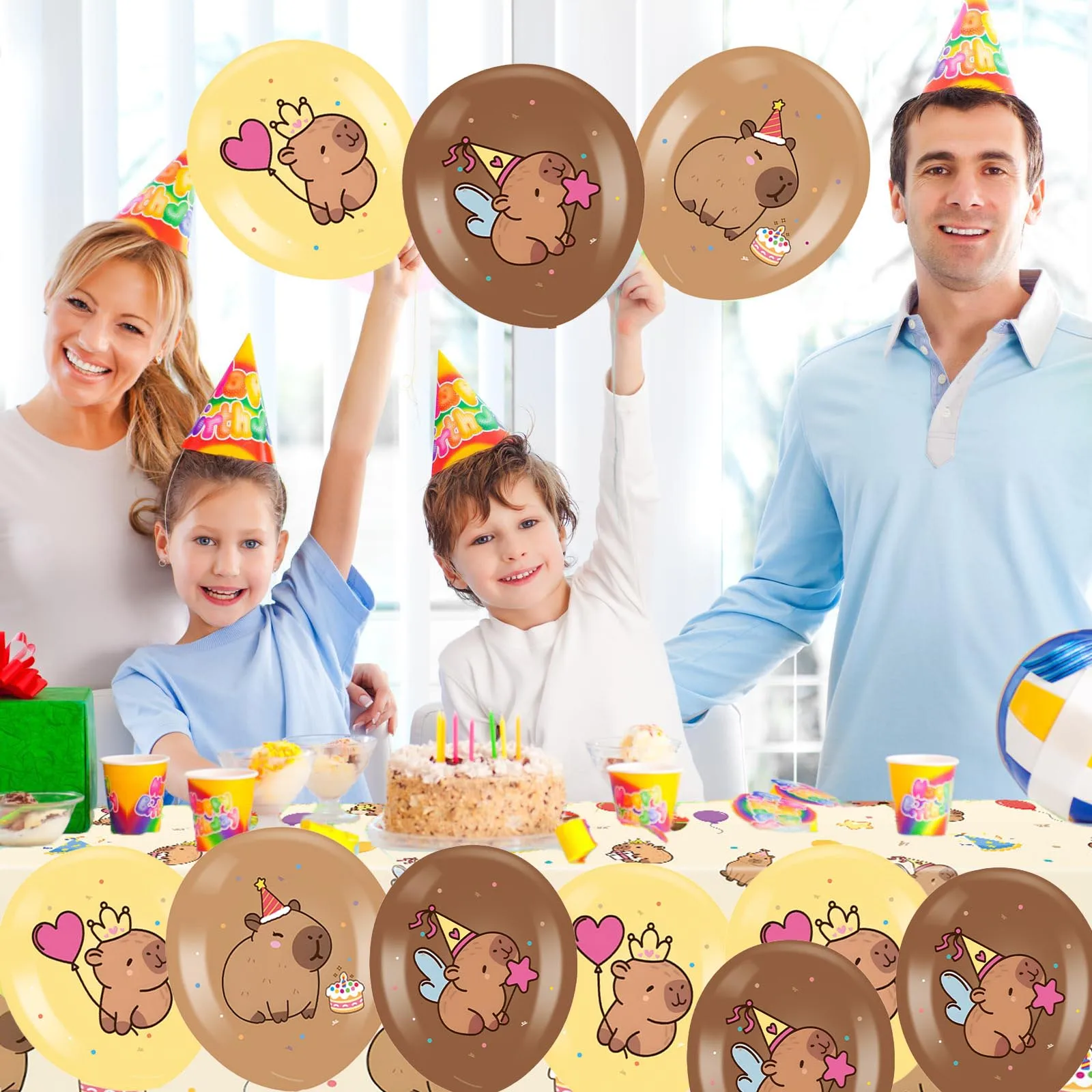 Capybara-Latexballons, 30,5 cm, niedliche Capybara-Ballons für Kindergeburtstage, Babyparty, Capybara-Motto-Partydekorationen – Detail 4