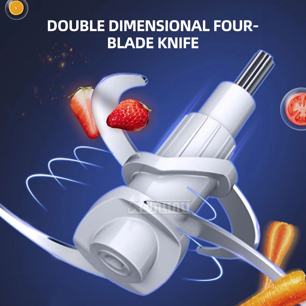 كسارة الخضار متعددة الوظائف المطبخ مفرمة اللحم الكهربائية 304 خلاط أوتوماتيكي من الفولاذ المقاوم للصدأ