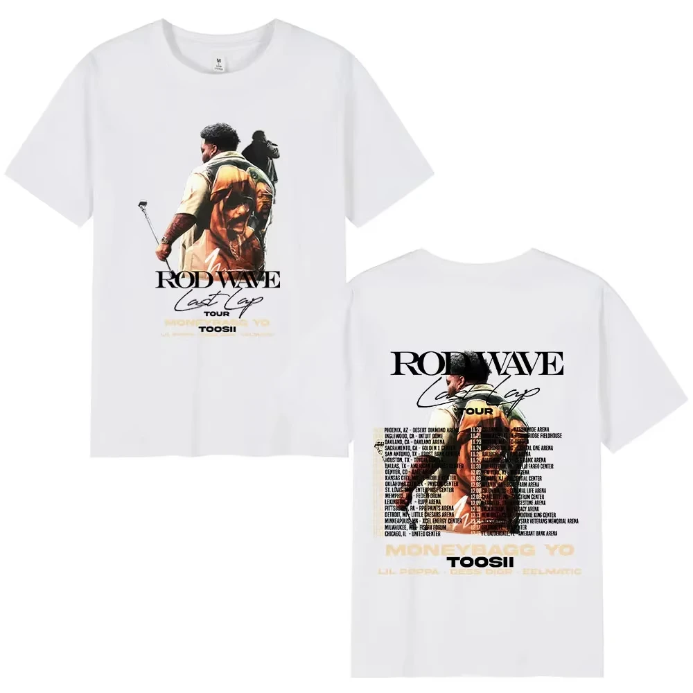 الرجال الملابس تي شيرت مغني الراب قضيب موجة آخر اللفة جولة تي شيرت الرجال الملابس المتضخم تي شيرت موضة الهيب هوب عالية الجودة تي شيرت #2