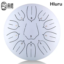 Hluru Glucophone Steel Tongue Drum 10 Inch 11 Notes D Tone Music Drum Ethereal Drum Yoga Meditation Percussion Instrument