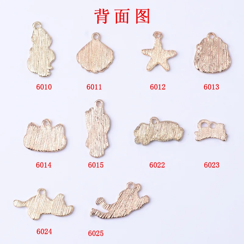 100Pc set Japanese oil drip alloy pendant Harajuku style lucky cat kimono girl oil drip jewelry earrings pendant