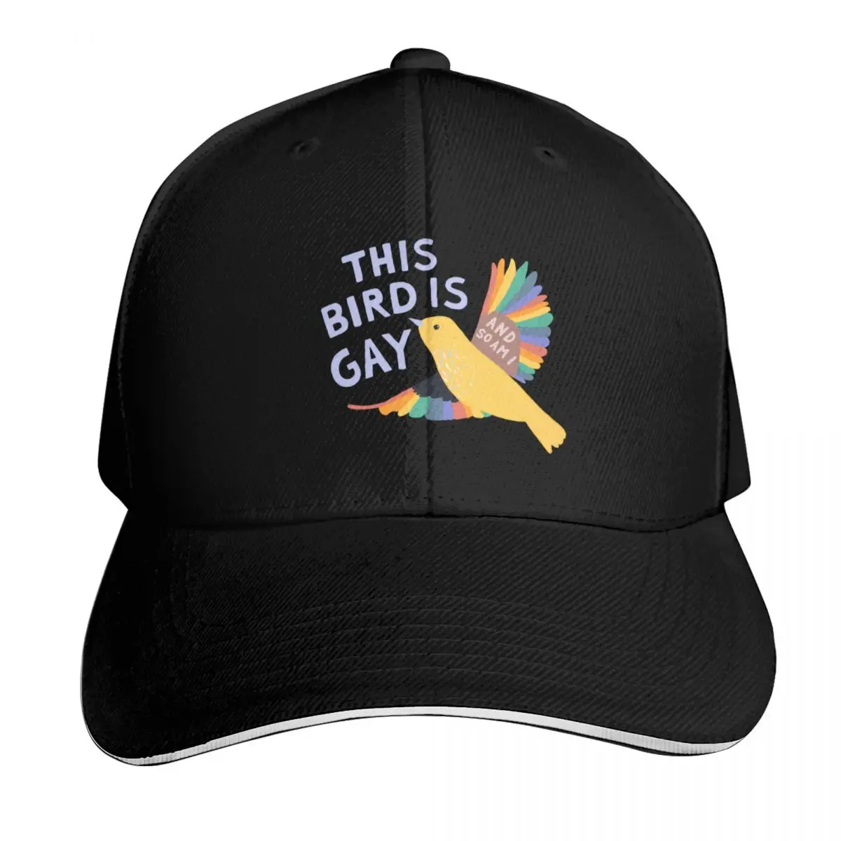 

This Bird Is Gay (And So Am I) Baseball Cap Gentleman Hat Winter hat New In Hat Military Tactical Cap Boy Child Women's