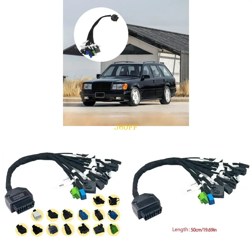 

J60F Тяжелый диагностический тестовый тестовый кабель для устранения неисправностей электронных систем W209