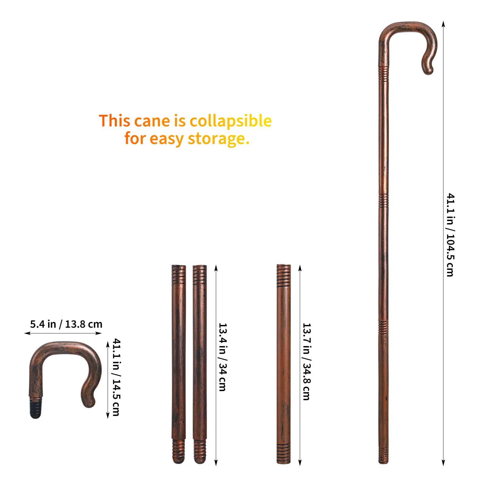 Halloween Cosplay Props Wall Mount Decorative Cane Prop For Halloween Cosplay Party Stage Performance Photo Accessory