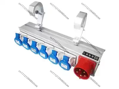 6 Way Stage Power Breakout Through Box Distribution Cabinet For Lighting Audio LED Large Screen Moving Beam Light