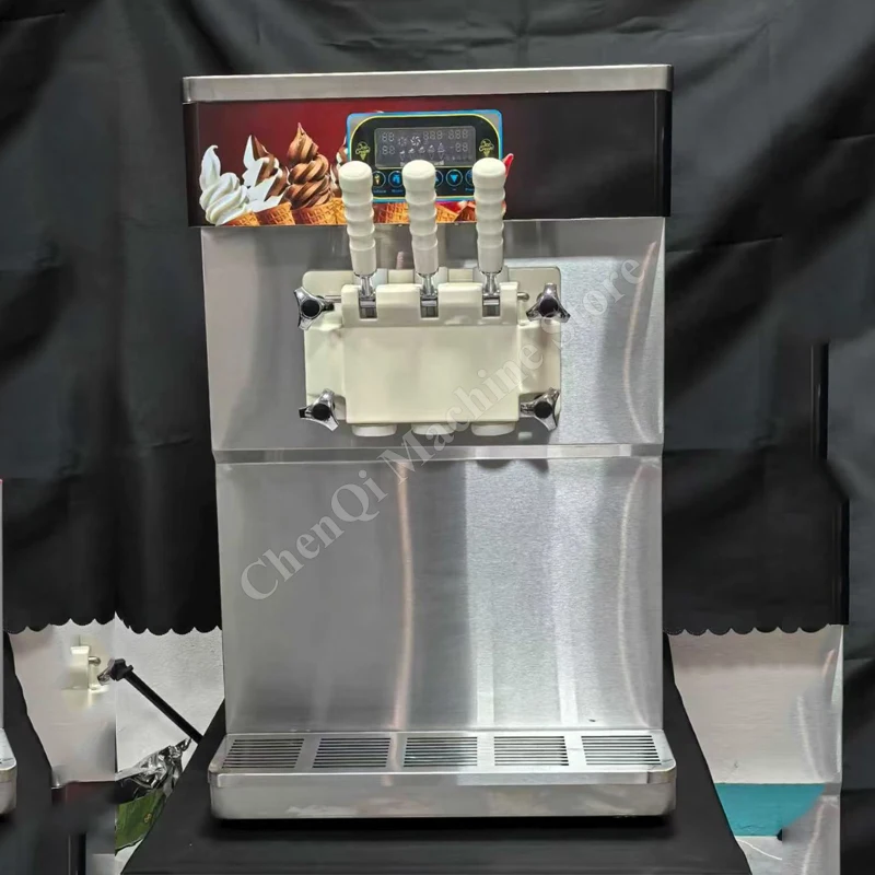 Ice Cream Machine Cold Drink Slash Commercial Stainless Steel Lced Coffee Machine Frozen Yogurt Soft Ice Cream Machine