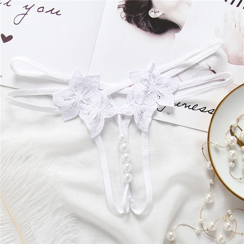 Sexy Ladies Lace G String Underwear Women Embroidery Low waist Thongs Hollow G-String Panties Women Intimates Underpants Female