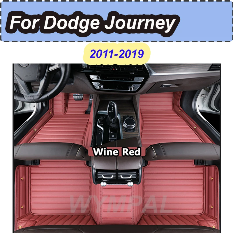 

LUXURY Car Floor Mats For Dodge Journey Fiat Freemont 2011~2019 7seat Waterproof Tapetes Para Automovil Car accessories