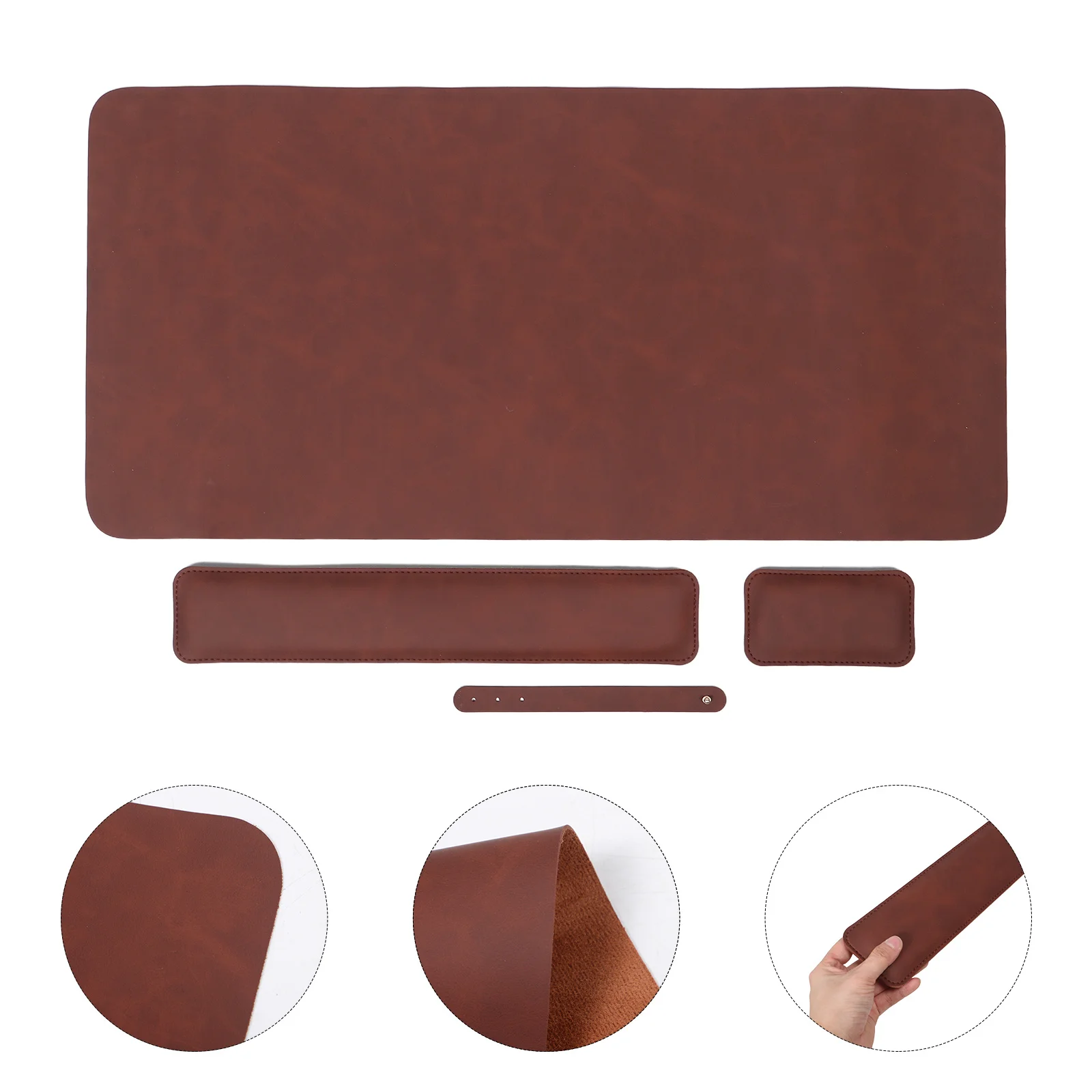 

1Set Hand Rest Mouse Pad Keyboard Set Ergonomic Memory Foam Wrist Support for Gaming Office Desk Large Surface Computer