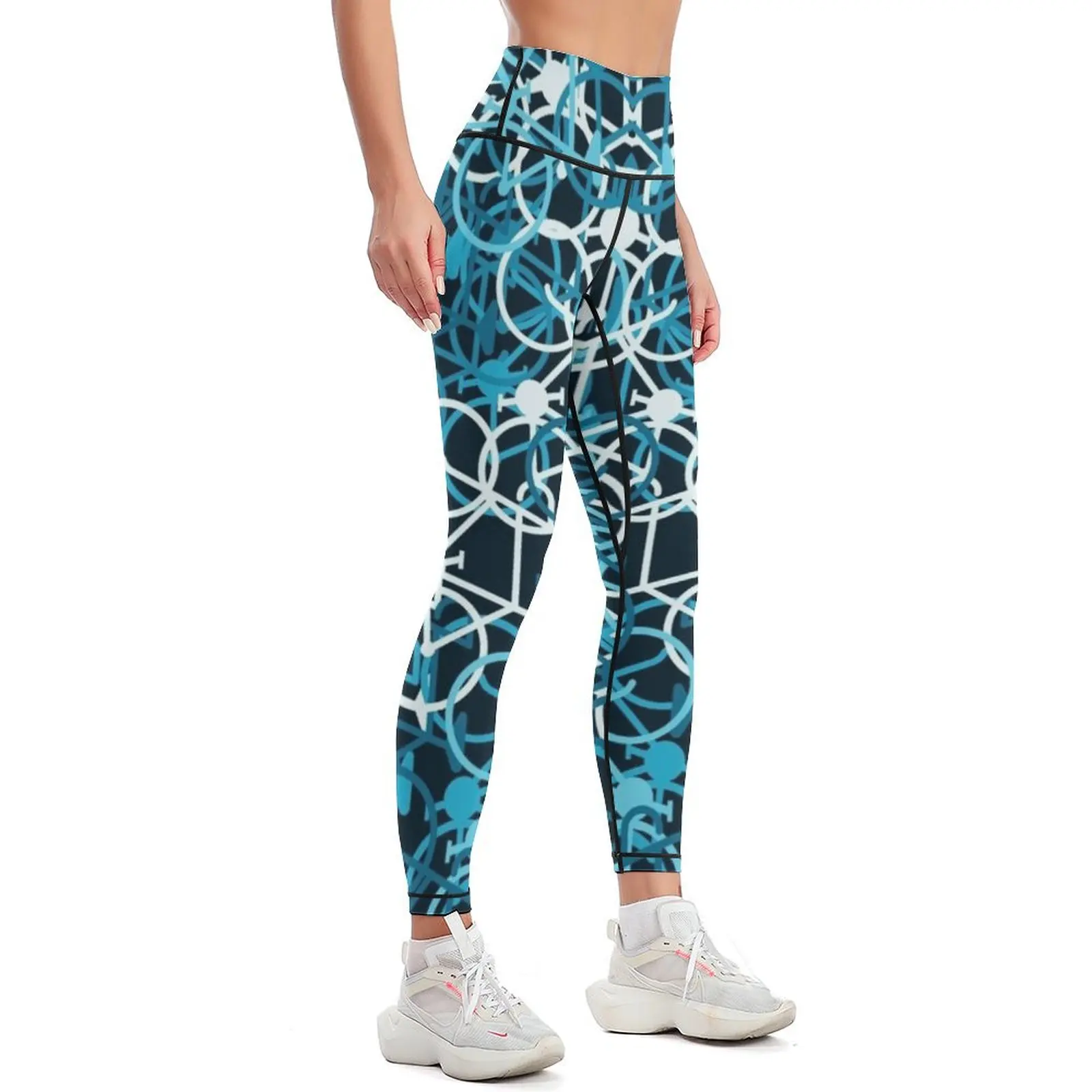 Blue Note Bicycles Leggings sport legging sports tennis for Womens Leggings