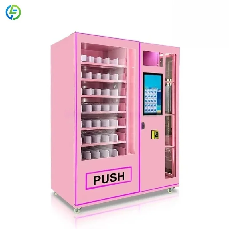 Factory Price Beauty Vending Machine Cosmetic Product Vending Machine for Wigs Nail Art Eyelashes and Perfume Customized