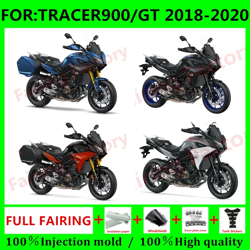 New ABS Motorcycle Whole Fairings Kit fit for Tracer 900 GT 2018 2019 2020 Tracer900 Bodywork full fairing kits