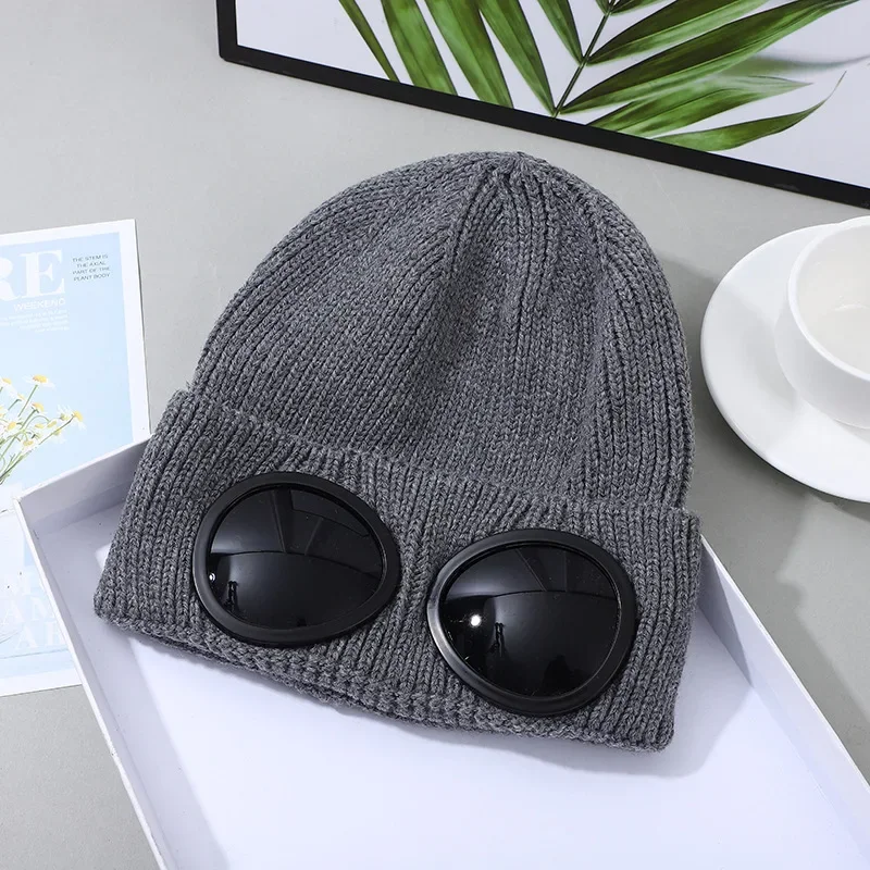 Warm Ski Mask Hats Caps Women Men Winter Windproof Glasses Knitted Beanie Outdoor Ear Protection Sports Cold Caps Garros