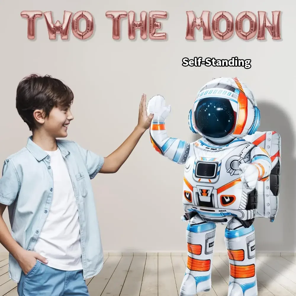 Space Man Folienballons – 5 Stück Astronauten-Deko Für Weltraum-Party, 55,9 X 76,2 Cm