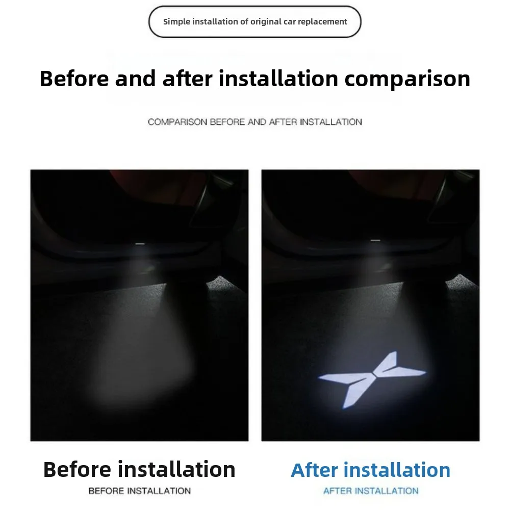 For Xpeng G9 Door Welcome Light Ambient Light Xiaopeng G9 High-definition Hd Projection Light