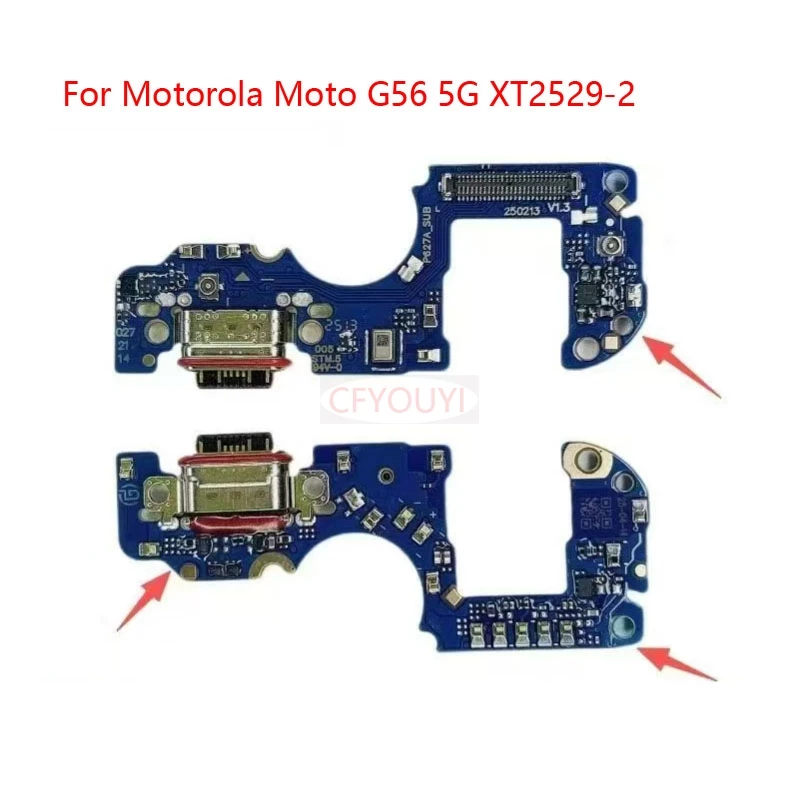 Cable flexible para puerto de carga, 1-10 Uds., para Motorola Moto G56 5G XT2529-2, conector USB para puerto de carga, Cable flexible para placa de carga