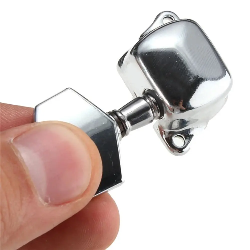 Semi-closed Guitar String Peg Locking Tuners Zinc Alloy String Tuning Pegs 3L 3R Machine Heads String Button Tuner