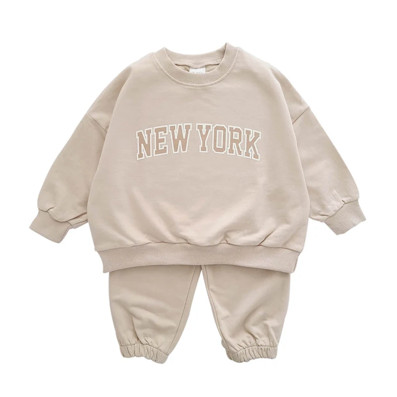 2024 Baby Romper INS 0-12M Newborn Infant Baby Boy Girl Romper Cute New York Letter Long Sleeve Jumpsuit Playsuit Clothing