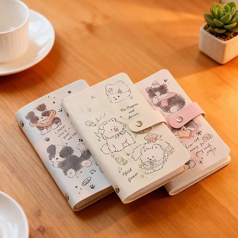 Cartoon-illustrated border animal savings book, cute storage notebook, high-value financial savings money-saving banknote book