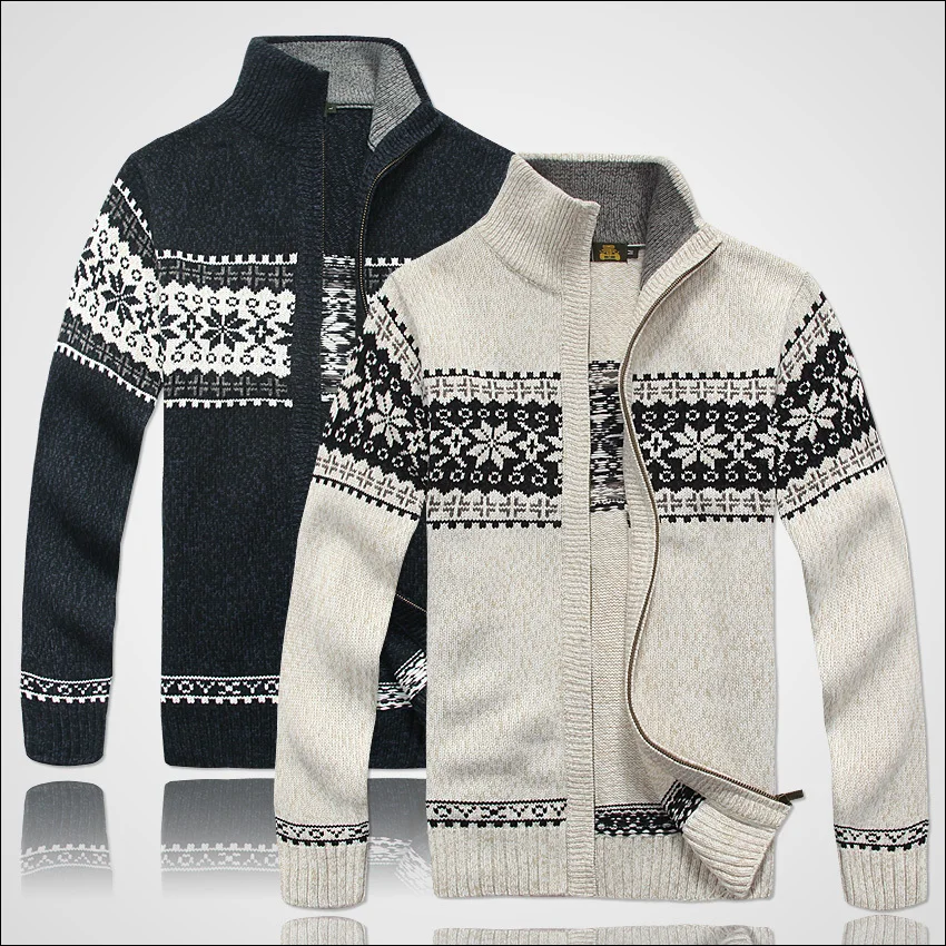 Vintage Cardigan Autumn Knitted Men Sweater Clothing Coats Jackets Man Flower Sweater Men 2022 Black White