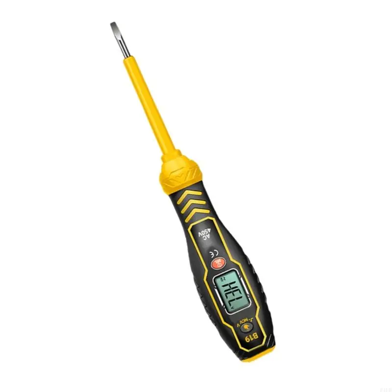 F1CF Non Contact Tester, 11V-450V Pen, Flashlight, Audible and Flashing LED Alarms, Electrical Screwdriver