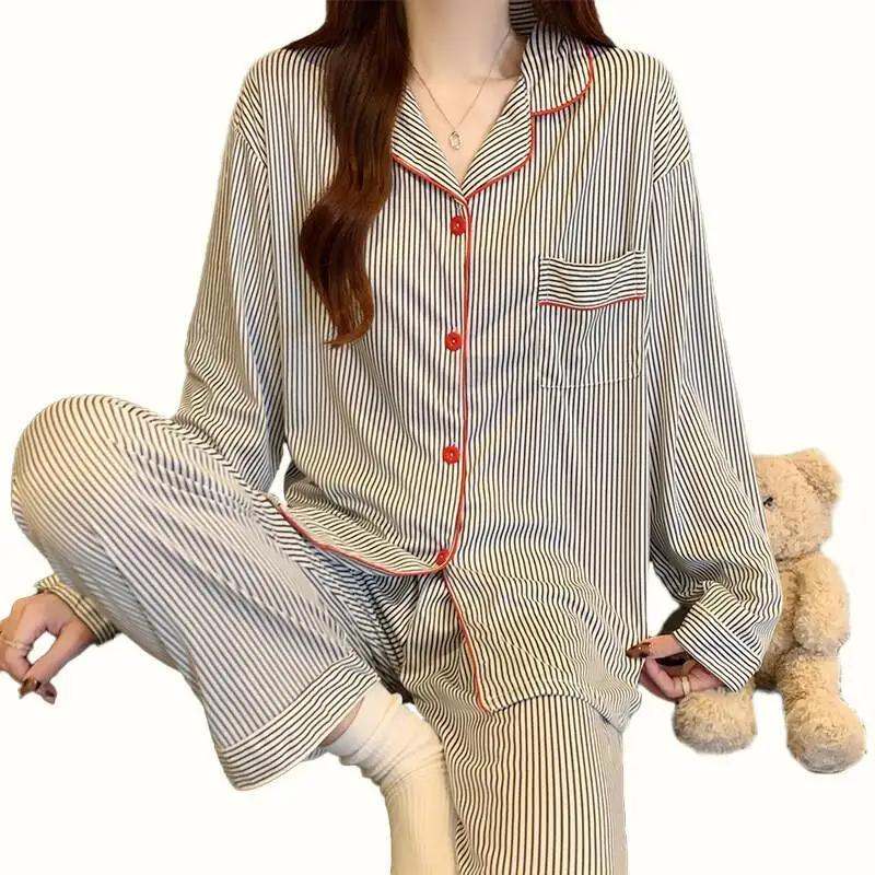 Student Cartoon Casual 2-Teiliges Set frauen Kleidung Sexy Pyjama Verkäufe Sets Frau Zwei Outfits Schneiderei Stücke Gestrickte anzug Hosen