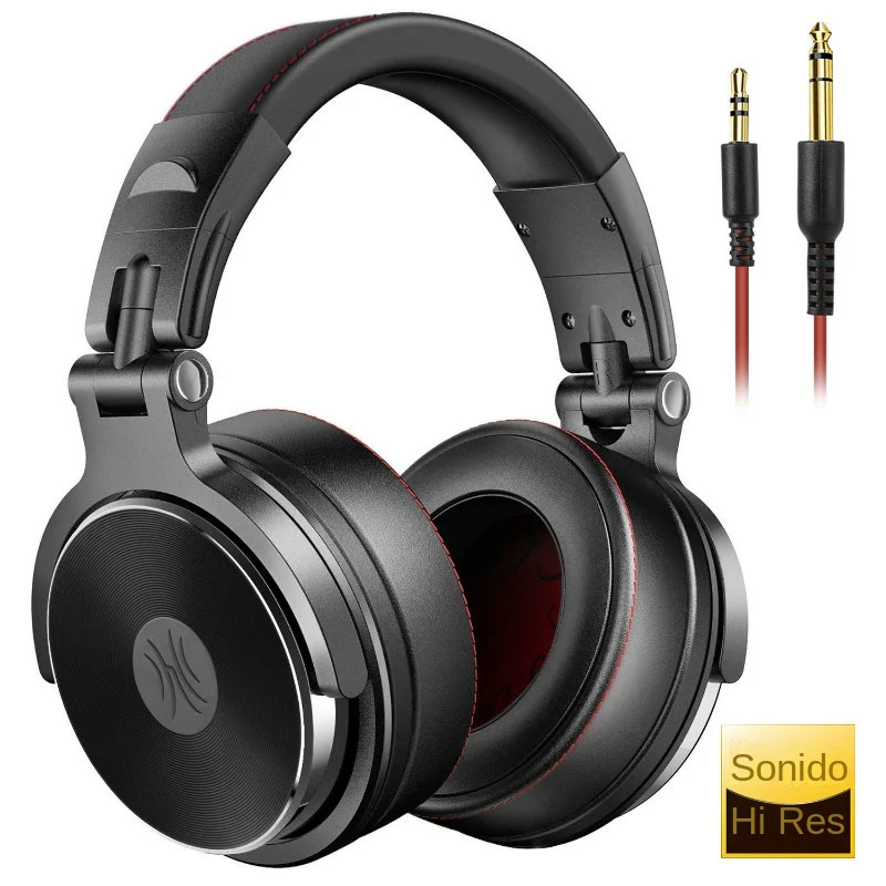 Oneodio con cable Profesional Estudio Auriculares Con microfono Estéreo Estudio Pro DJ Auricular Para El Teléfono de PC Ordenador sobre oreja monitora DJ cascos musica