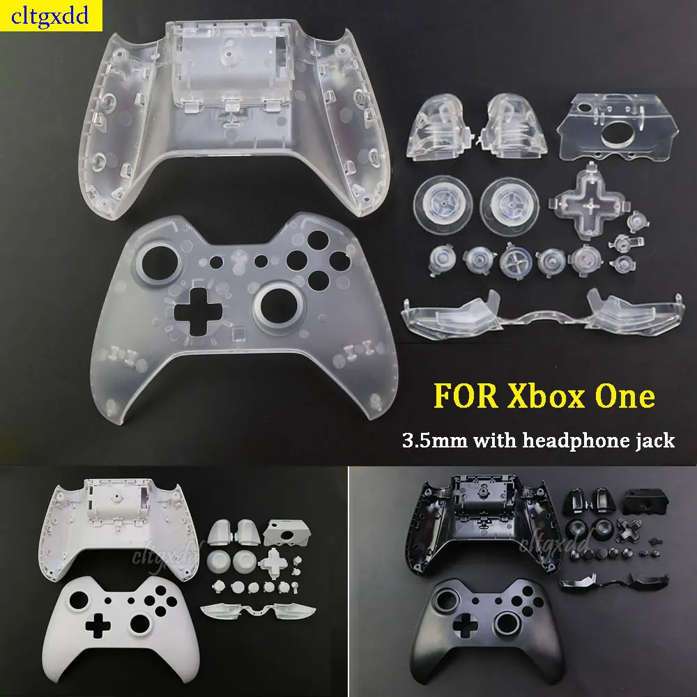 

Cltgxdd 1 set FOR Xbox One controller standard 3.5mm with headphone jack handle housing, panel and complete button set