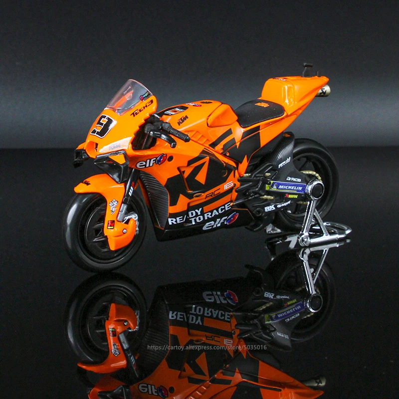 Maisto 1:18 Tech3 KTM Factory Racing 9# Petrucci 27# Lecuona Factory Licensed Simulation Alloy Motorcycle Model Toy Collection