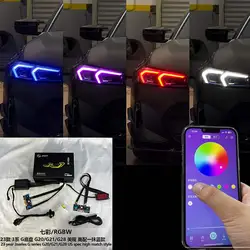 fOR  BMW 3 Series G20 G28 LCI i3 DRL RGB Multicolor LED Panel Daytime Running Lights Red RGBW Yellow Blue Daytime Running Light