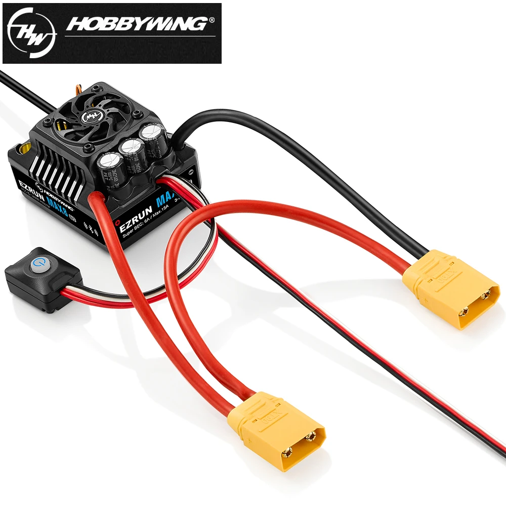 Hobbywing EzRun Max8 G2S 160A 3-6S Waterproof Sensored Brushless ESC 6A BEC Output For 1:8 1/8 On-Road, Short Course Truck Parts