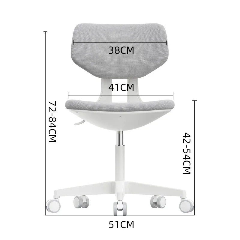 High Appearance Compact Sitting Chair Comfortable Computer Seat, Space-Saving Rotating Office Seating for Long Time Use at Home