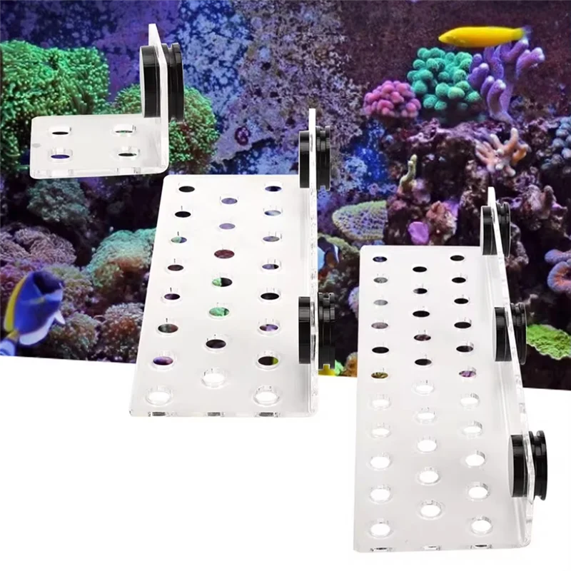 Y42A-Acryl Korallen Rack Aquarium Fisch Korallen Rack Halterung Acryl Starke Saug Korallen Frag Rack Halterung Korallen Rack