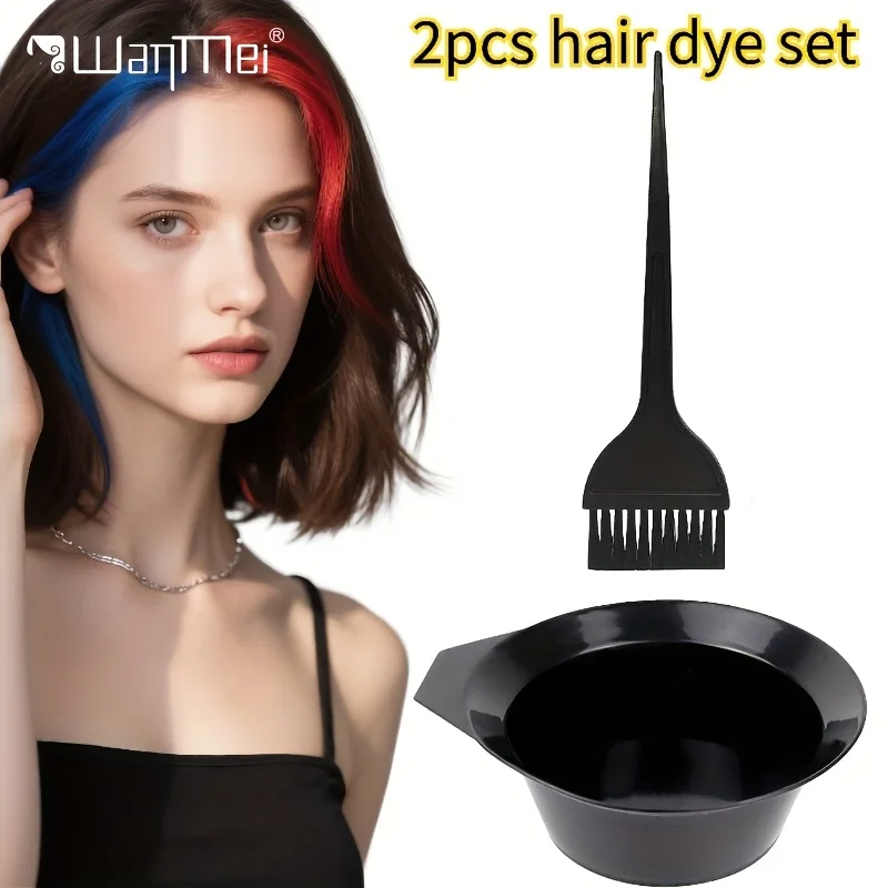 Professional hair dye set reusable color mixing bowls and brushes suitable for home or salon use in color mixing and hair dye