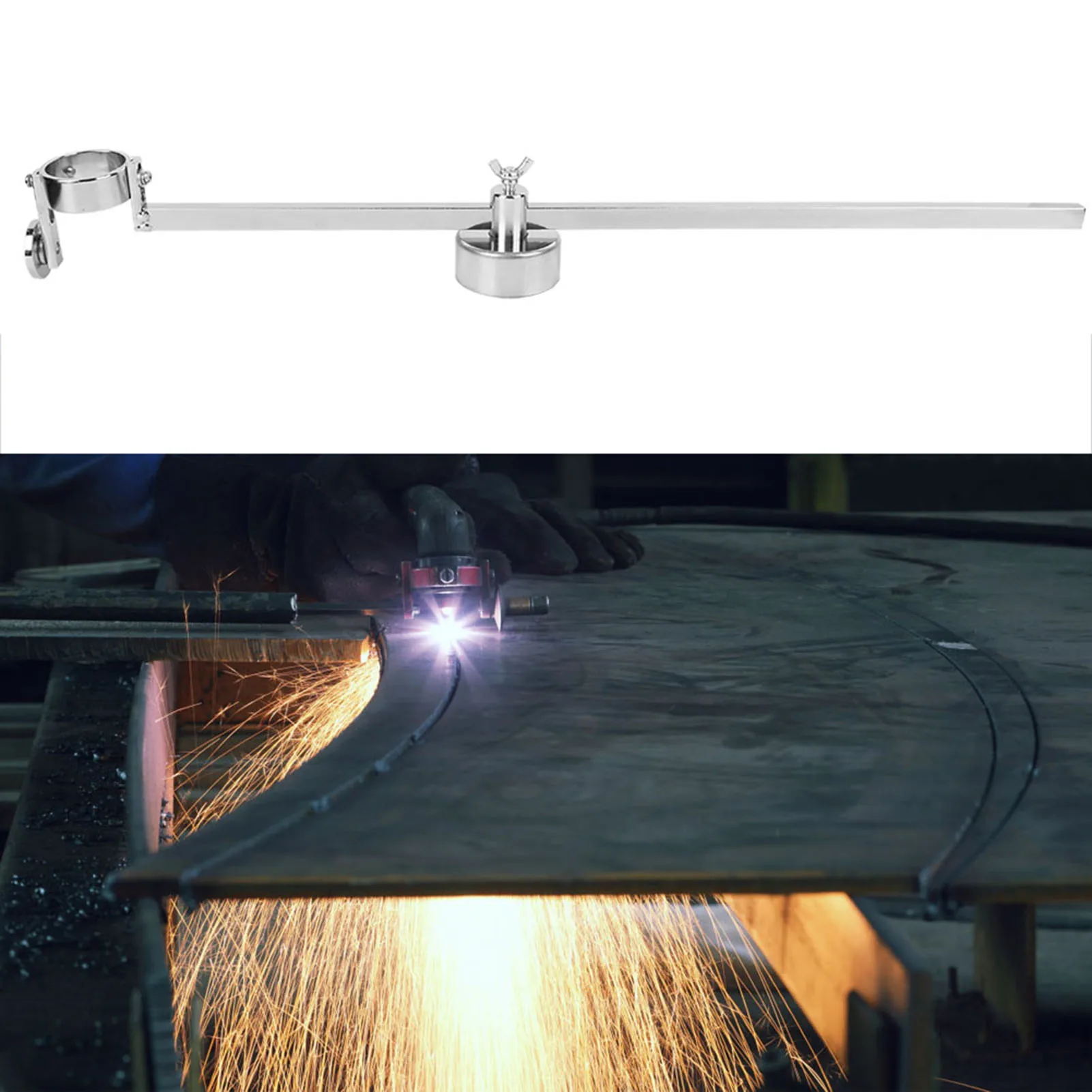 Plasma Cutting Compass P80 Cutter Circular Gauge Machine Gun Strong Torch Magnetic Base