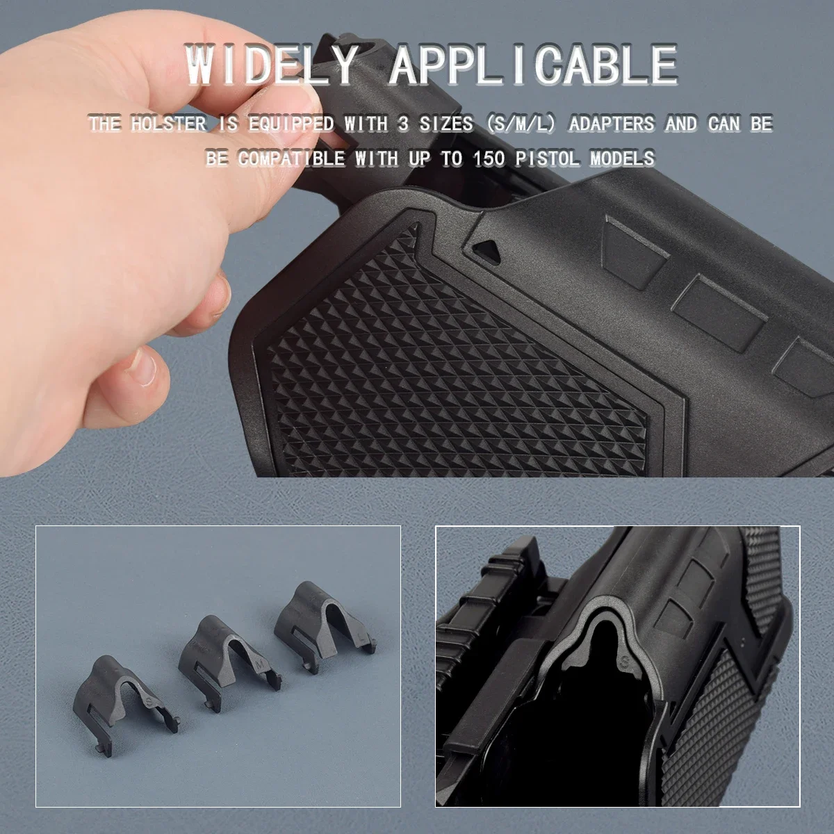 Universal X300 Holster With Surefire X300 Flashlight Tactical Right Hand Pistol Glock17 19 Belt Drop Leg Platform QLS Holsters