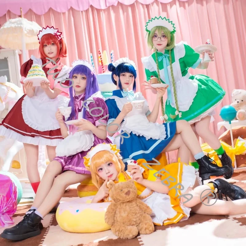 

A;3\v,7'd/Tokyo Mew Maid Café Cos Dress Cosplay Costume Headdress Bow Tie Props Full Set Five Color Lolita Comic Cw.3;v'6\b/