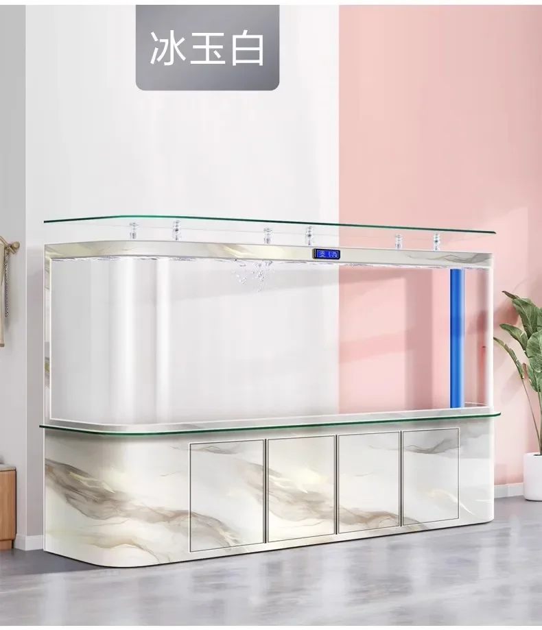 Fish Bowl Living Room Coffee Table Aquarium Fish Tanks Indoors Modern Aquarium Ecology Living Room Furniture El Acuario